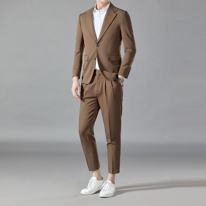 Anzüge | Creased Suit Trousers  – Herren Anzüge Anzüge