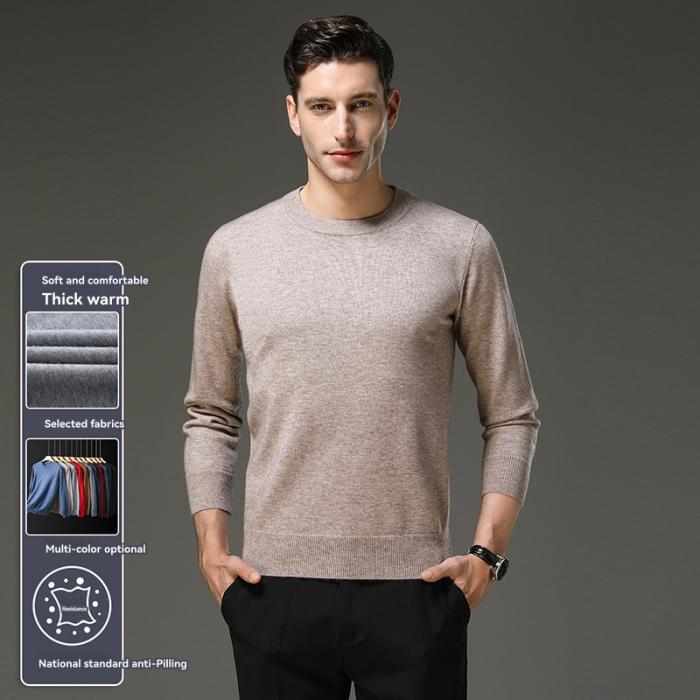 Premium Quality | Pullover Mit Hohem Wollanteil Aus Kaschmirmischung  – Herren Herren Herren