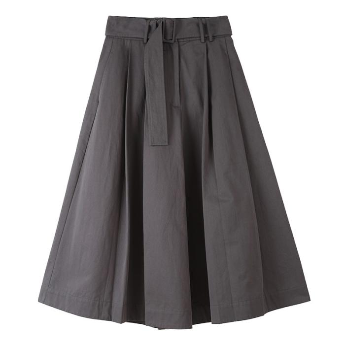 Röcke | Flared Midi Skirt With Tie Detail  – Damen Damen Damen