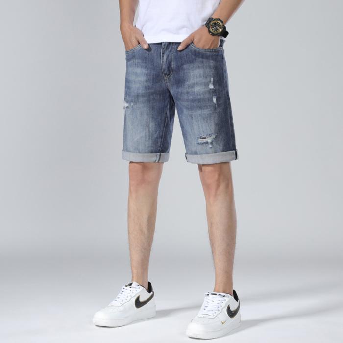 Shorts | Shorts Aus Denim Mit Wascheffekt  – Herren Herren Herren