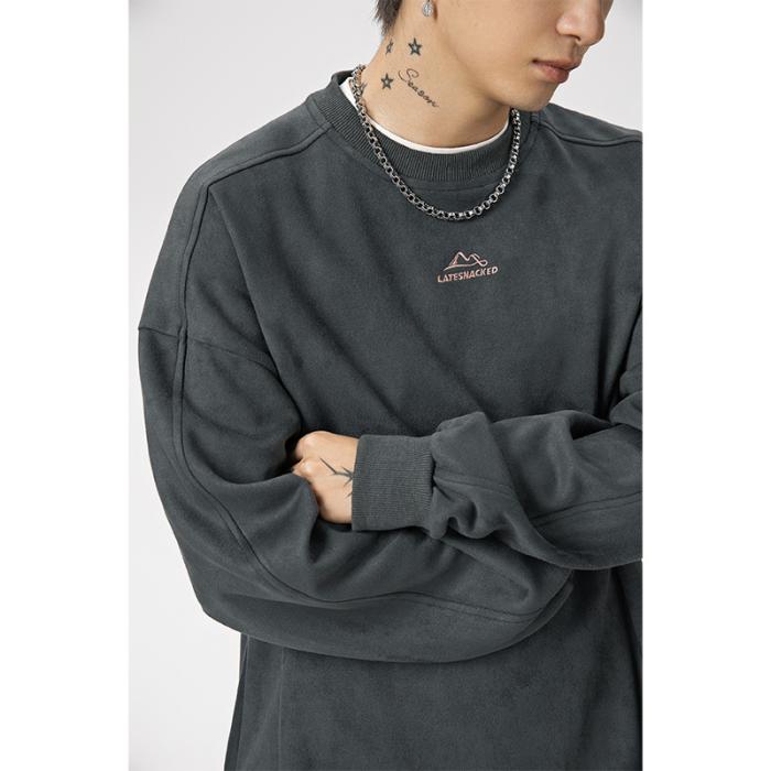 Sweatshirts | Baumwoll-Sweatshirt Mit Druck Und Seitenstreifen  – Herren Herren Herren